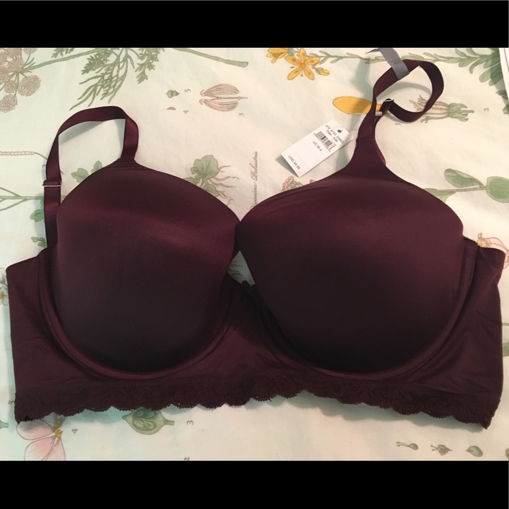 NWT Aerie Sunnie Full Coverage Bra in Deep Plum